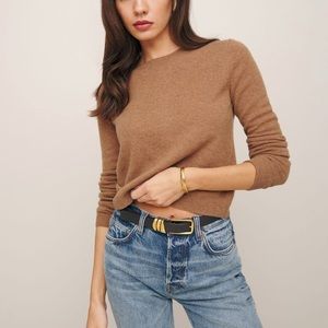 Reformation Brown Crew Neck Sweater